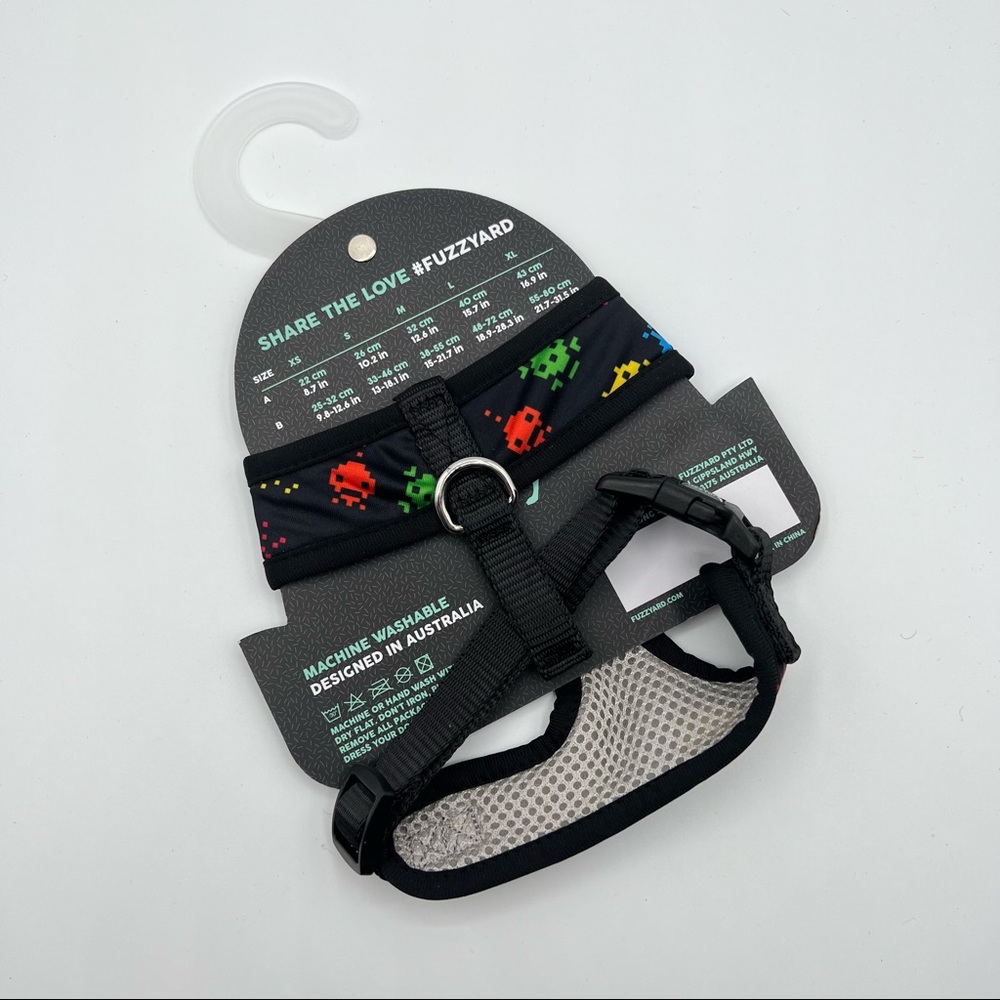 Fuzz Yard Arcade Game Print Dog Harness Dog’s Size Small - Picture 4 of 6
